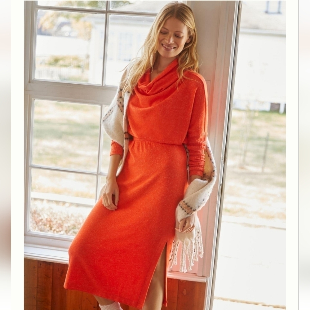 Daily Practice by Anthropologie Draped Cowl Neck Maxi Dress